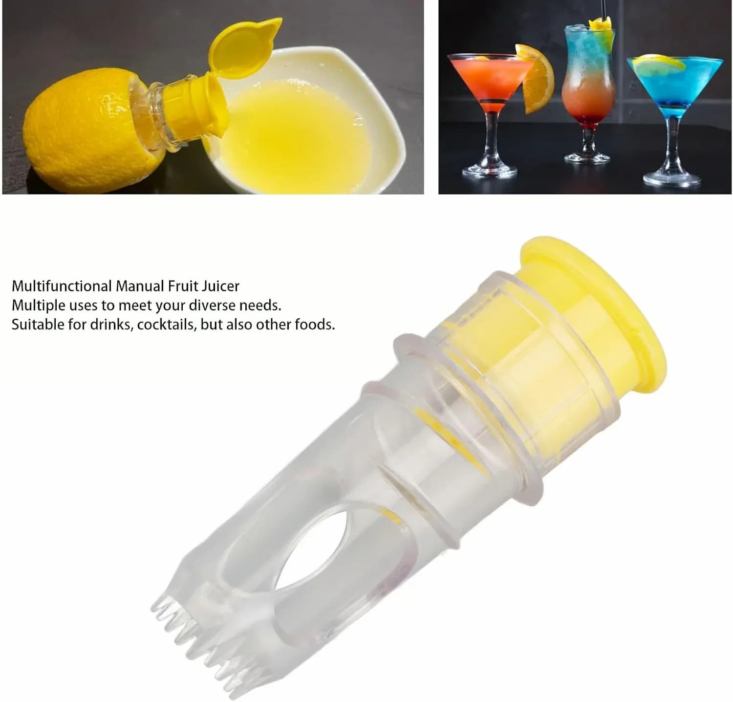Screw-Top Lemon Squeezer - Green and Yellow Options - Alt