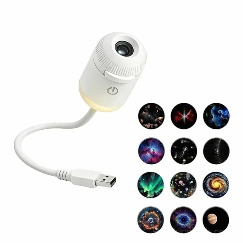 6-in-1 USB Galaxy & Planetarium Projector with 12 Discs - Main