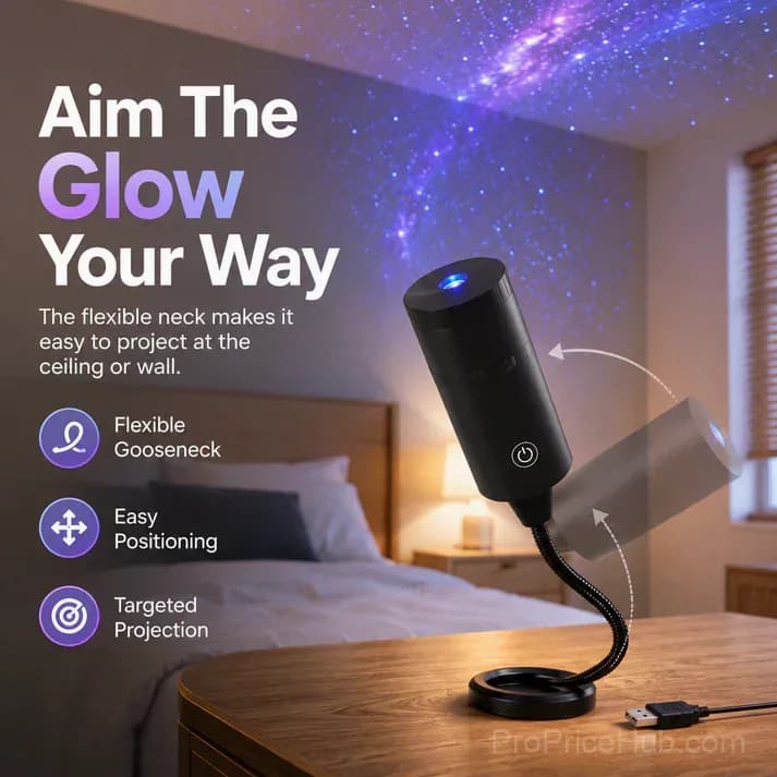 Smart Holographic Star Night Light Projector - View 6