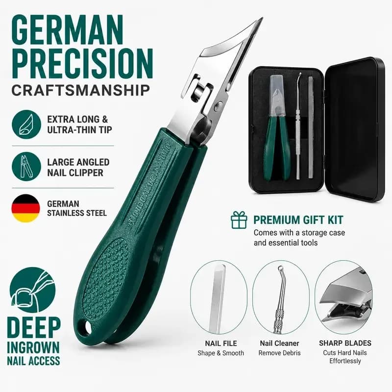Eagle Beak Beveled Nail Clippers – 3-Piece Grooming Kit - View 10