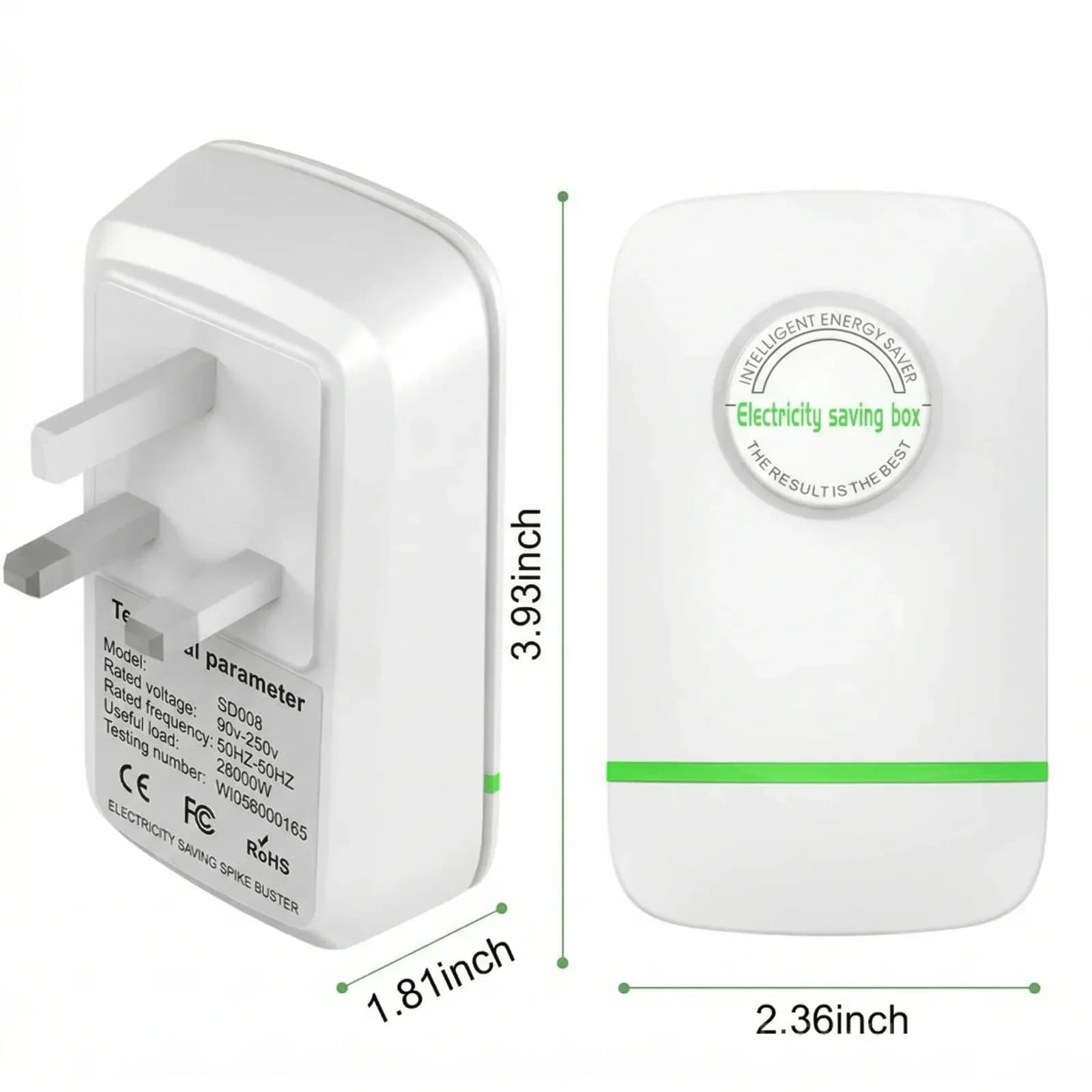Household Energy-Saving Device with US Plug, 1 Pack - Main