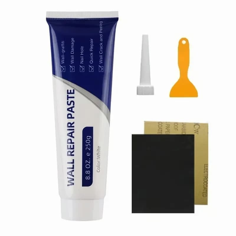 Waterproof Wall Repair Paste Kit, White, 250g with Tools - Main