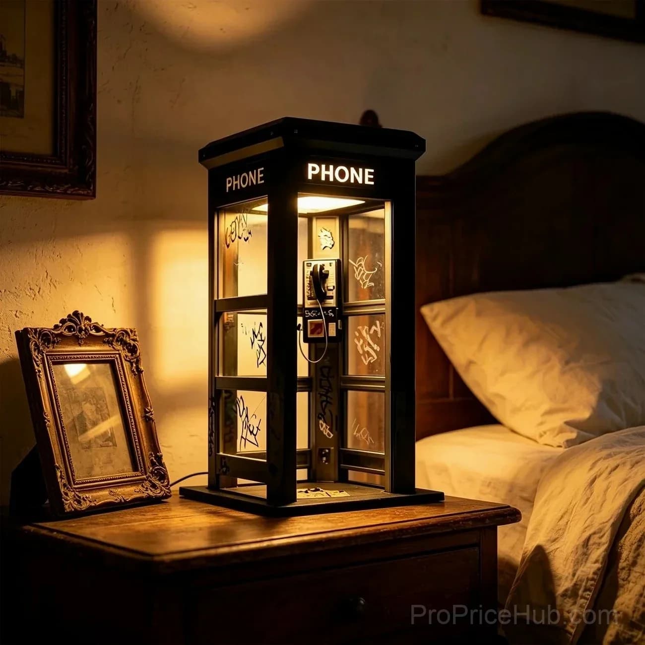 Vintage Phone Booth Ambient Lamp - Alt