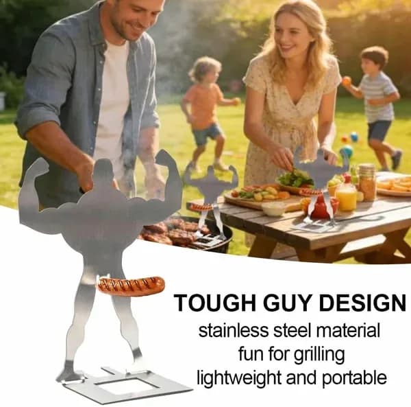 The Grill King – Novelty Sausage Grilling Tool - Alt