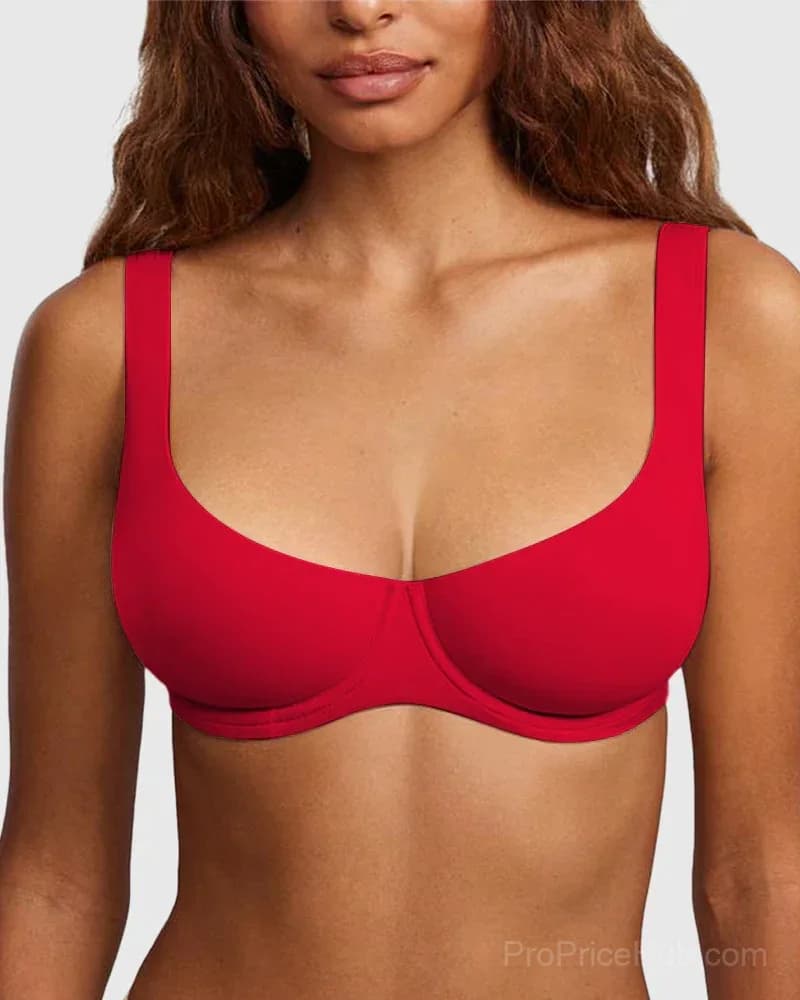 Underwire Support Seamless Unlined Balconette Bra - View 14