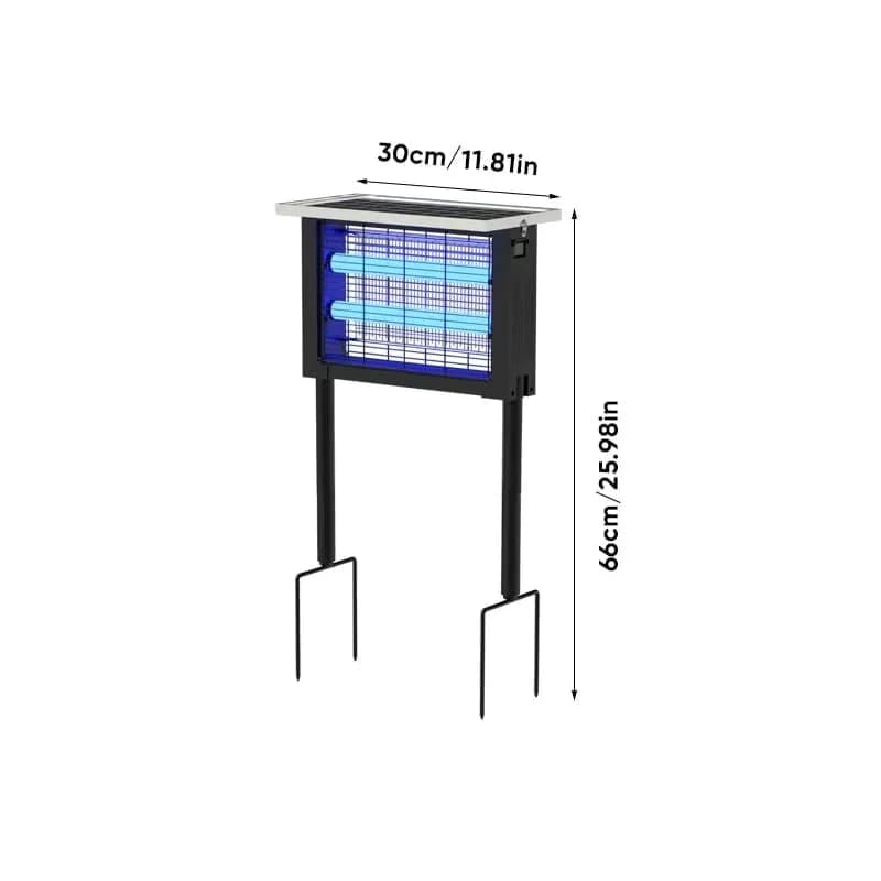 Solar-Powered Outdoor Bug Zapper with 2 Bulbs, Standard Model - Main