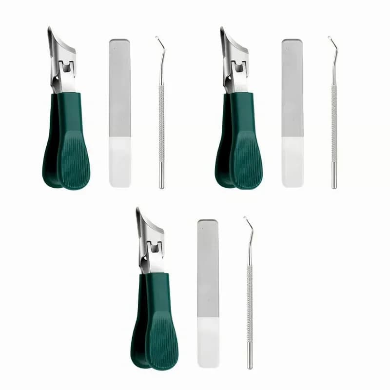 3-Piece Eagle Beak Beveled Nail Clippers Set - Alt