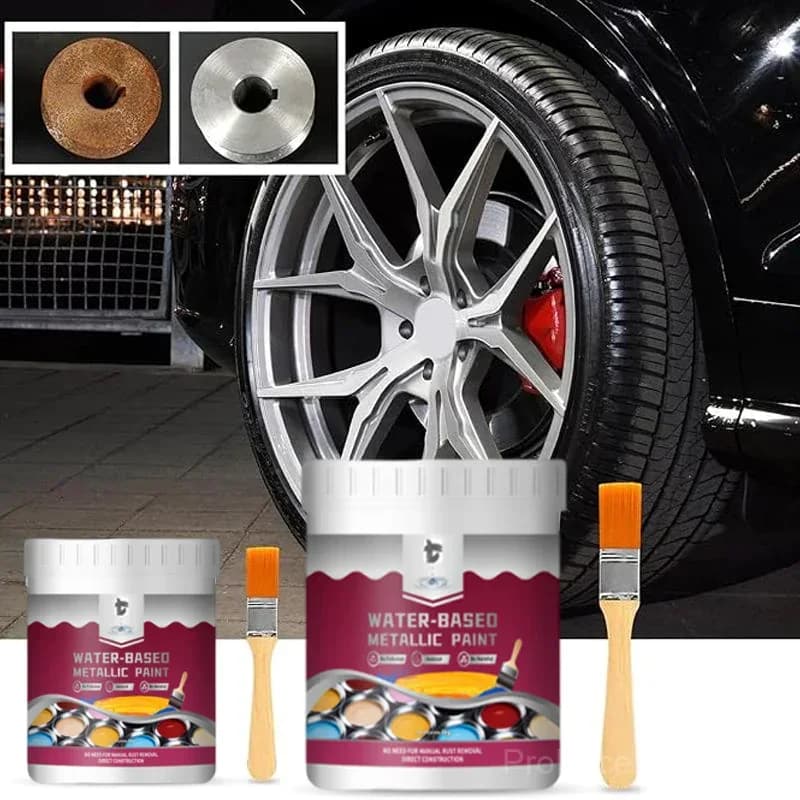 Rust Converter Metallic Paint – Stops Rust, No Sanding, No Fumes - Alt