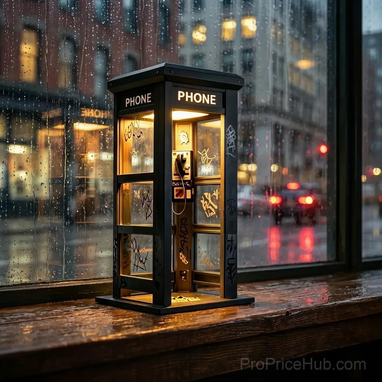 Vintage Phone Booth Ambient Lamp - View 9