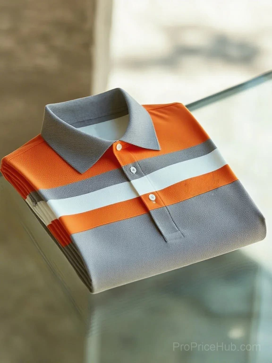 Men's Business Casual Short Sleeve Button Polo Shirt - View 5