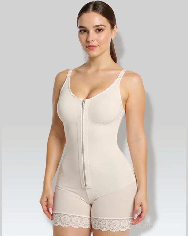 Tummy Control Butt Lifter Shaper with Zipper Crotch - Fajas Colombianas - View 16