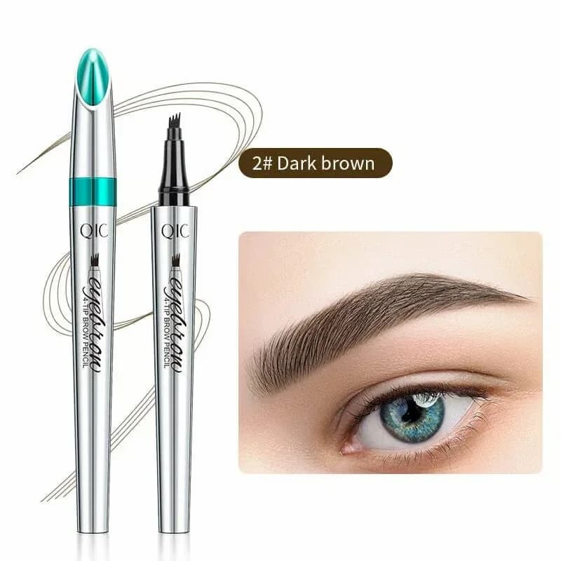Waterproof Microblading Eyebrow Pen, 4-Fork Tip, Light Brown - View 10