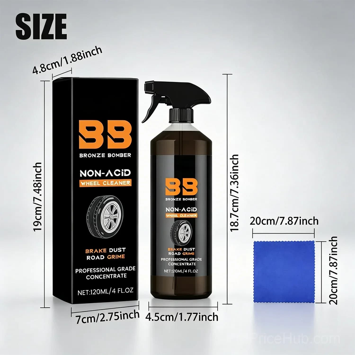 120ML Automotive Rust Remover Spray Metal Cleaner for Cars - Main