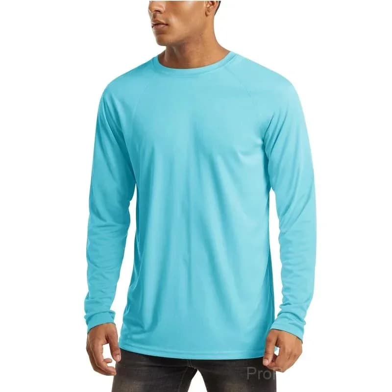 Men's UPF 50+ Long Sleeve Performance Shirt - Quick Dry, Lightweight, Breathable - View 8