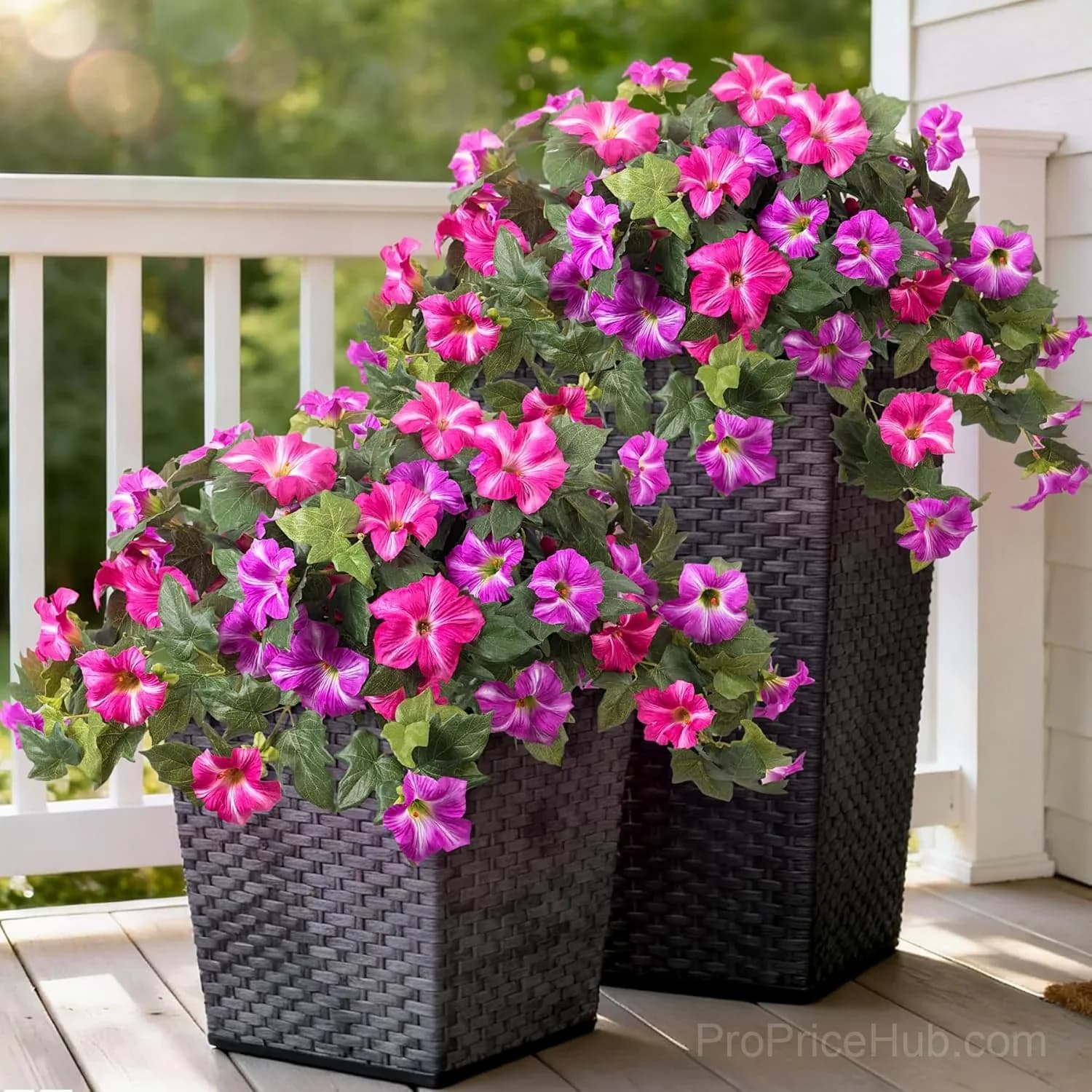 Artificial Fake Petunia Flowers for Outdoor Decoration (2 Pack) - View 11