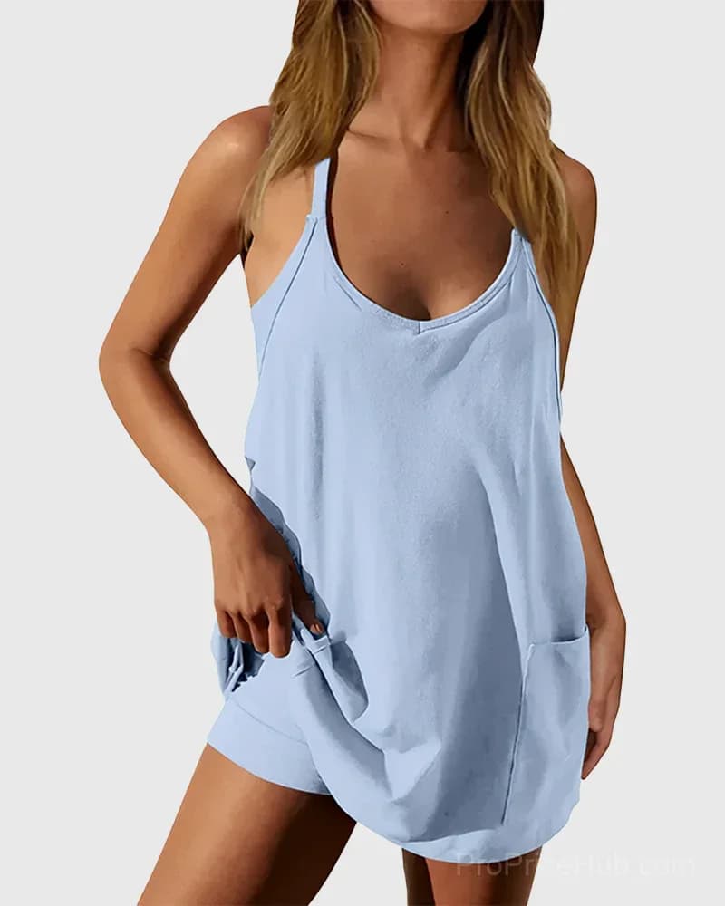Women's Summer Sleeveless Dress - View 14