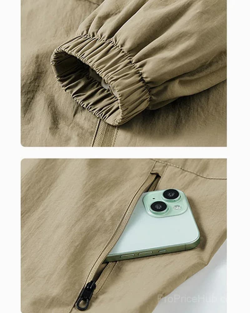 Men's Big & Tall Quick-Dry Standing Collar Outdoor Jacket M-5XL - View 14