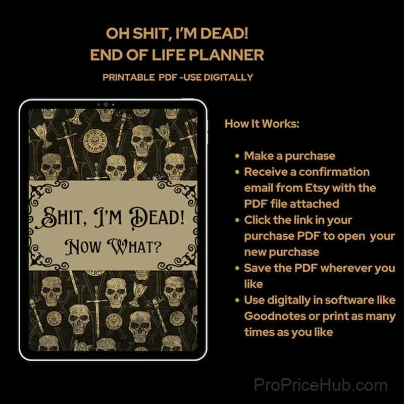 Sh*t...I'm Dead! End of Life Planner, Single Copy - View 10