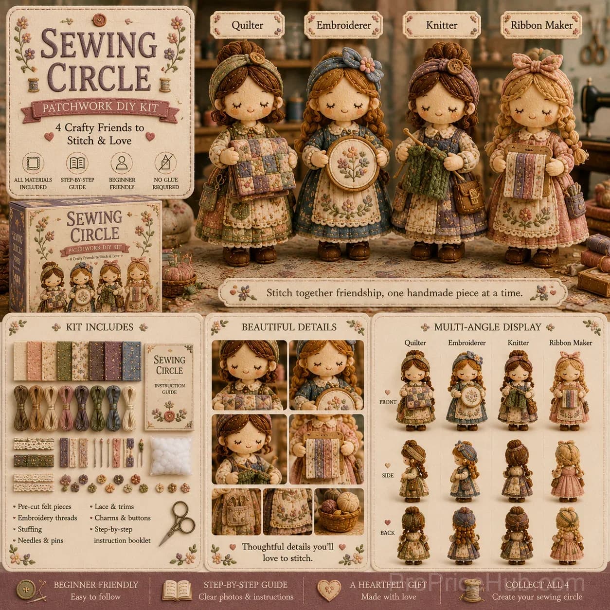Patchwork DIY Home Decor Kit Series - Tiny Worlds Collection - View 5