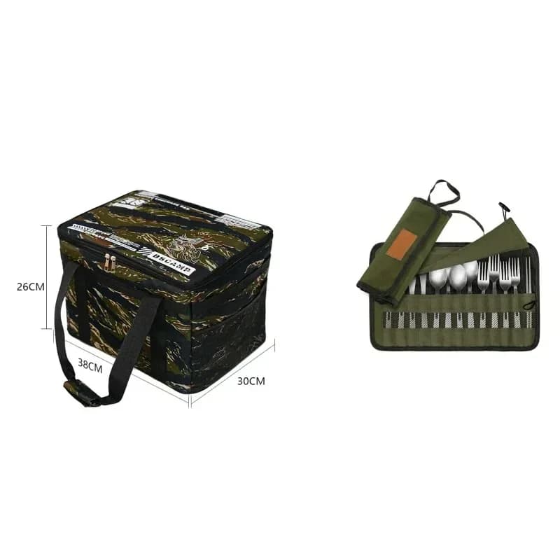 30L Waterproof Outdoor Folding Storage Bag, Khaki - View 26