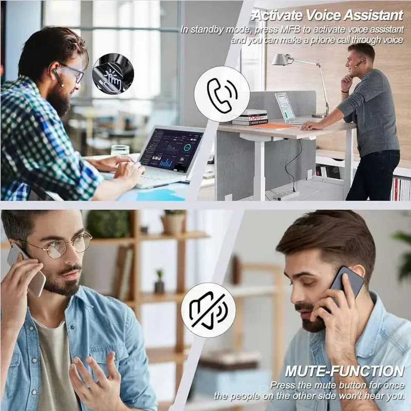 Business Wireless Bluetooth Earphone with Charging Case - View 10