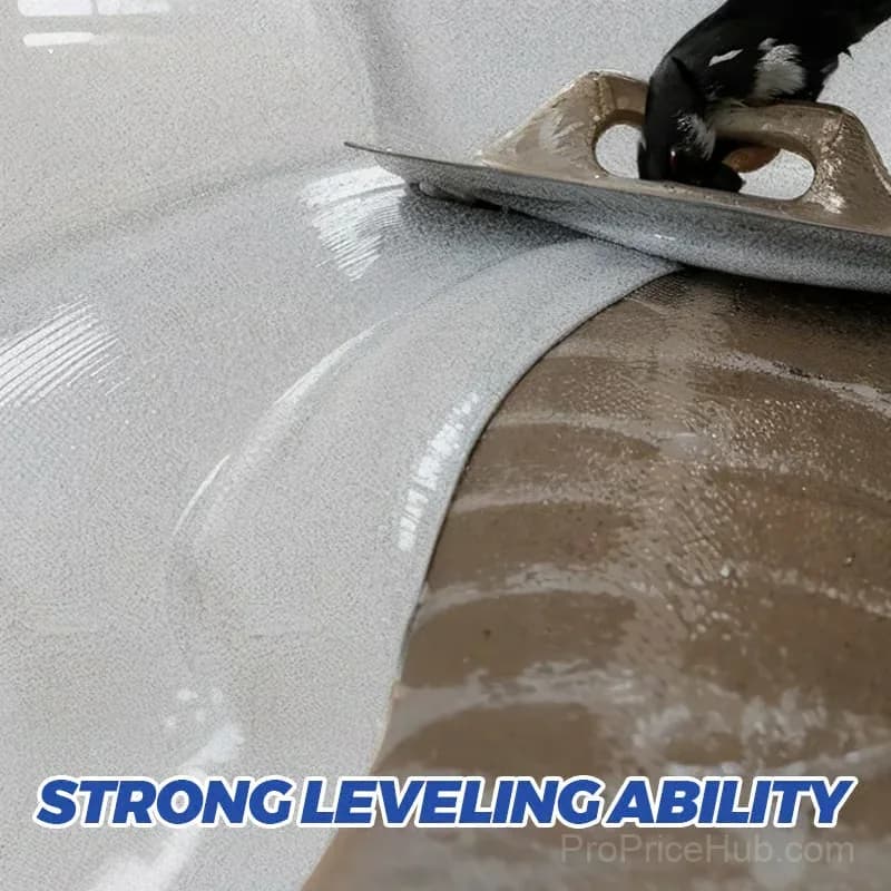 High-Gloss Marble Effect Epoxy Floor Coating, Light Gray, 500g - View 5