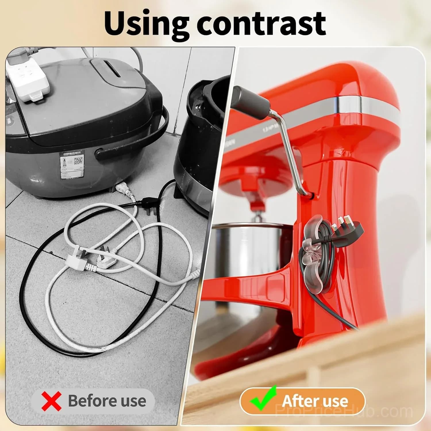 6-Pack Upgraded Appliance Cord Organizers for Kitchen Storage - View 6