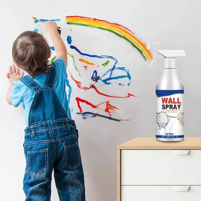 Magic Wall Repair Spray Set, 120 mL with Scraper, Gloves & Sandpaper - View 7