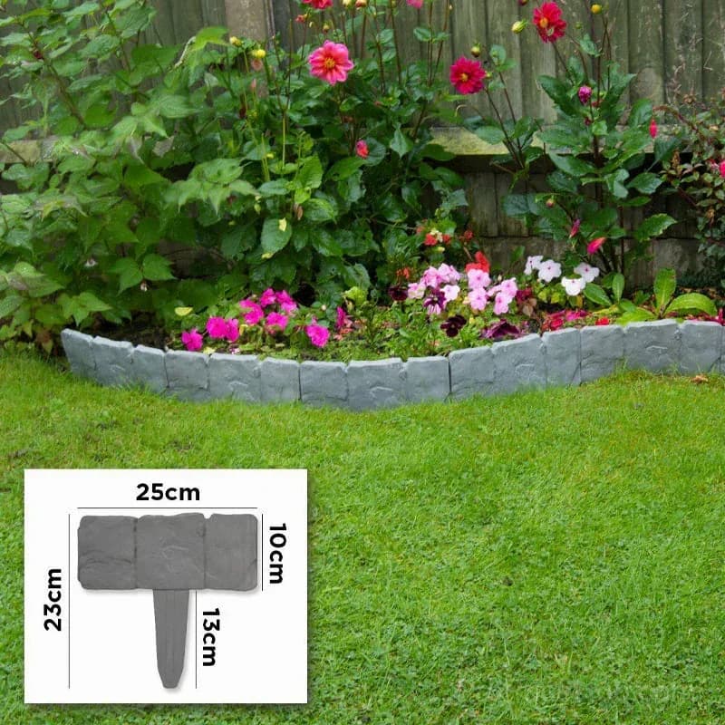 Faux Stone Garden Edging Border – Natural Rock Look Landscape Edge - View 9