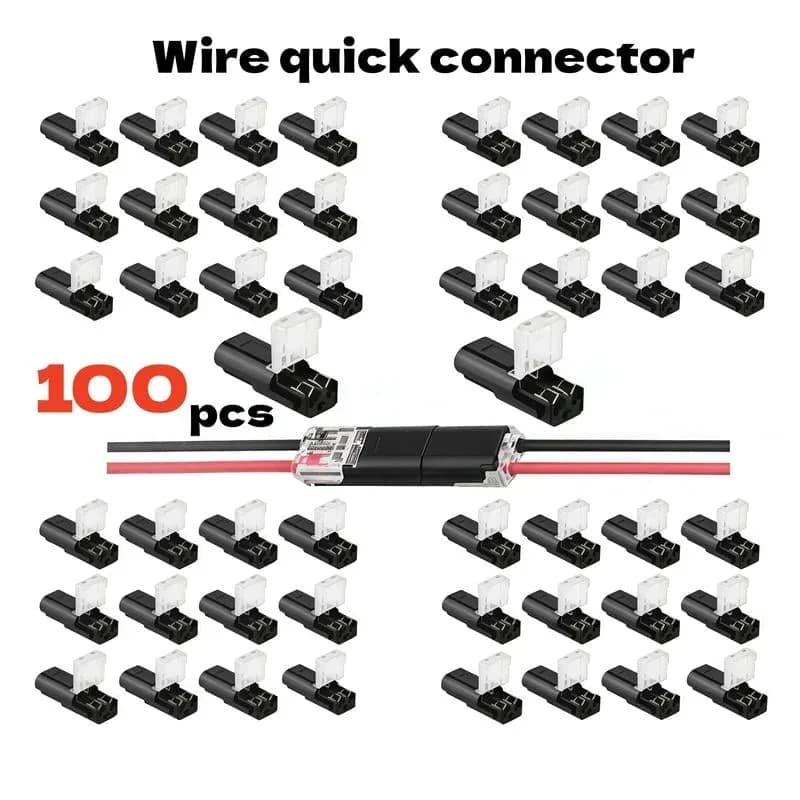 Fast-Fit 2-Pin Double-Wire Plug-in Connectors - View 10