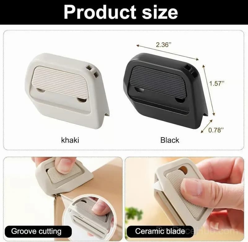 Mini Ceramic Paper Cutters, Black, 2-Pack - View 7