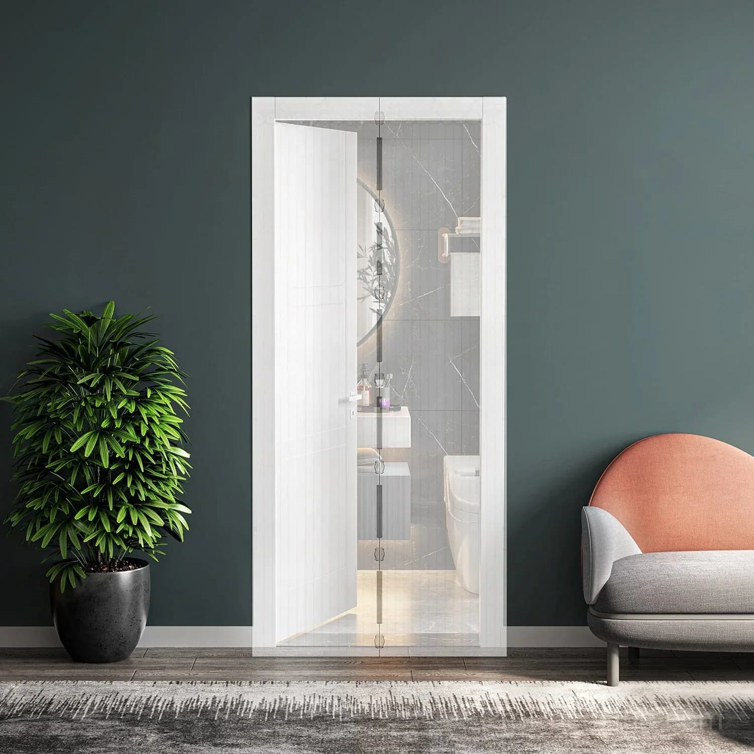 Magnetic Screen Door, Hands-Free Patio Entry - View 19