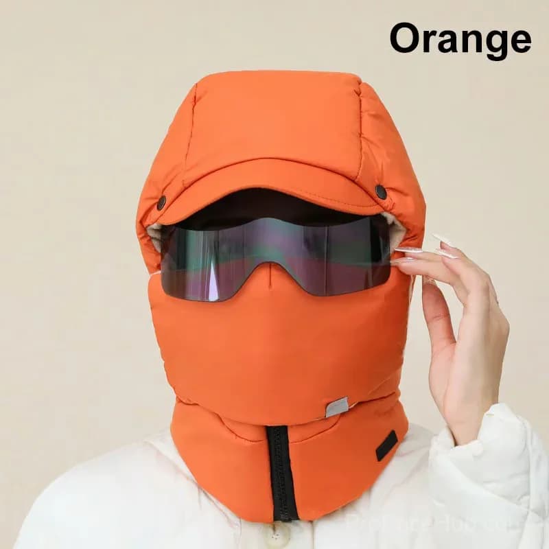Windproof Full-Cover Outdoor Riding Mask with Glasses, Black - View 14