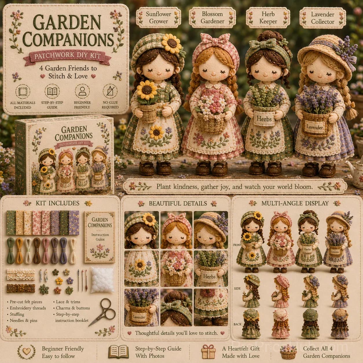 Patchwork DIY Home Decor Kit Series - Tiny Worlds Collection - View 3
