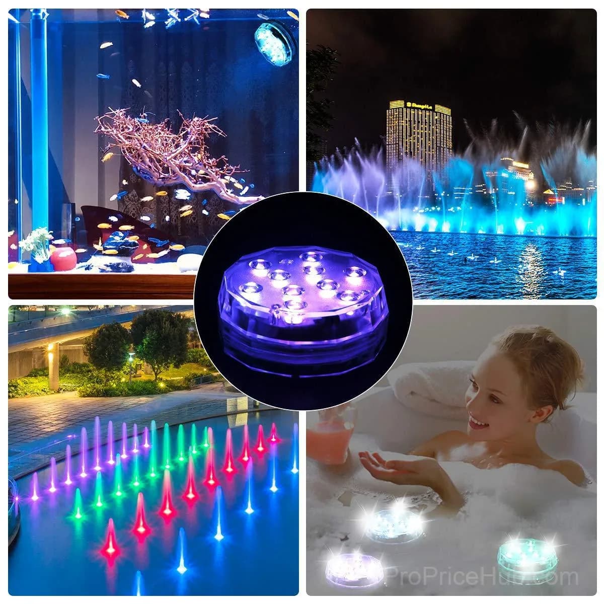 Submersible LED Pool Light with RF Remote Control - View 10