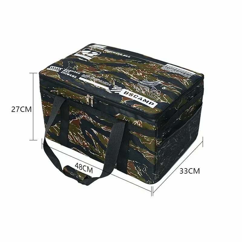 30L Waterproof Outdoor Folding Storage Bag, Khaki - View 16