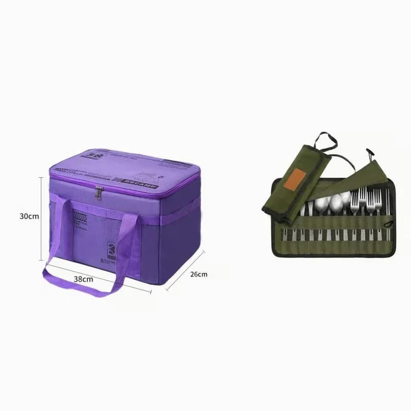 30L Waterproof Outdoor Folding Storage Bag, Khaki - View 28