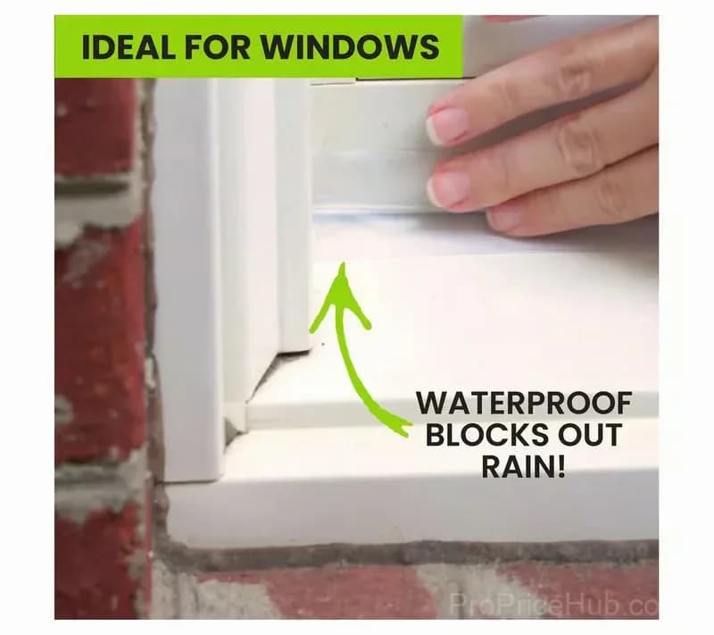Translucent Weather Stripping Door Seal Strip, 5M/16.4 ft - View 4