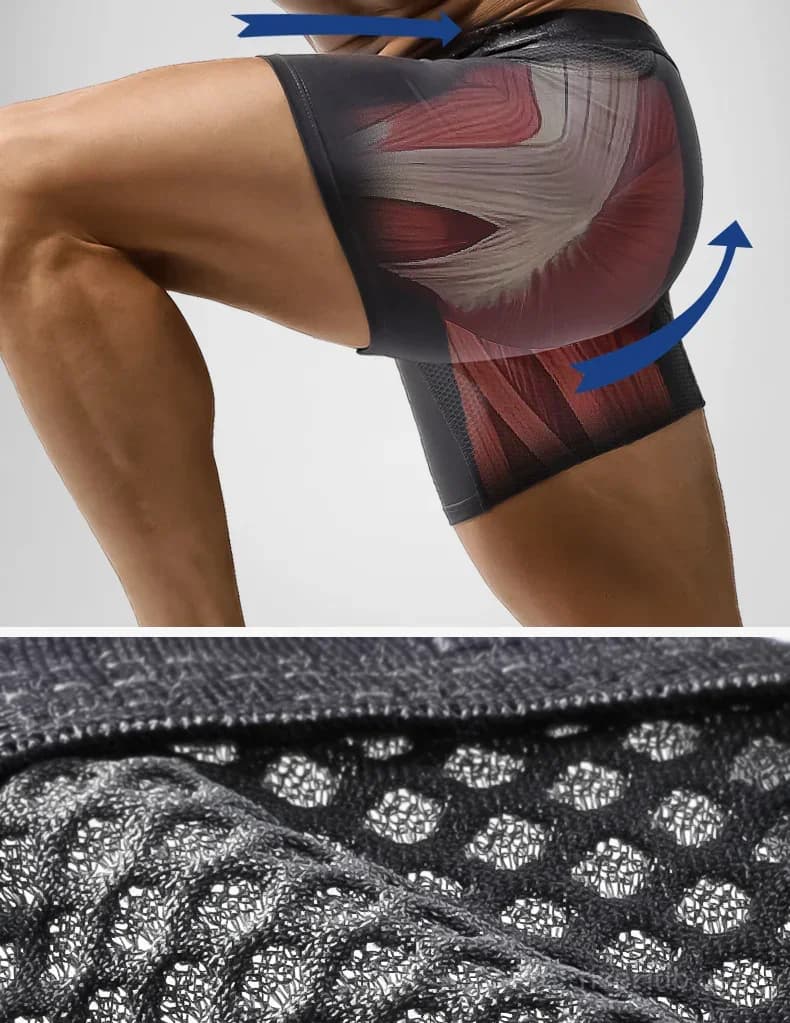 Men's Big & Tall Anti-Wear Long Leg Boxer Briefs (L-6XL) - View 10