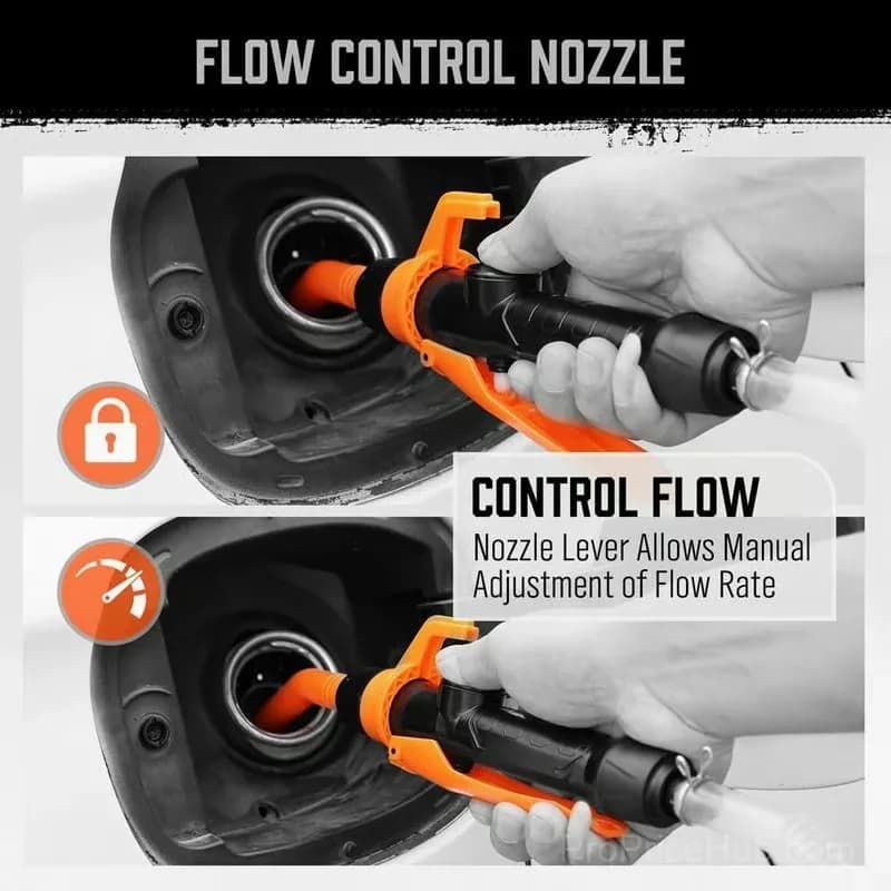 Battery-Powered Portable Water Pump, Irrigation, Orange - View 5
