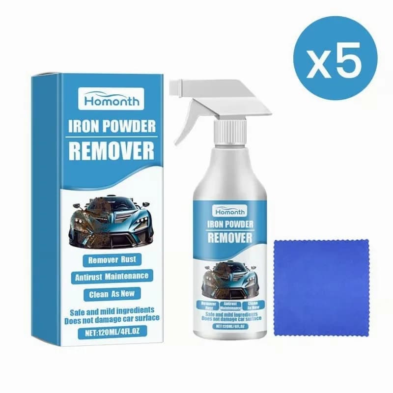 Car Iron Powder Rust Remover Spray, 120 ml with Cloth - View 3