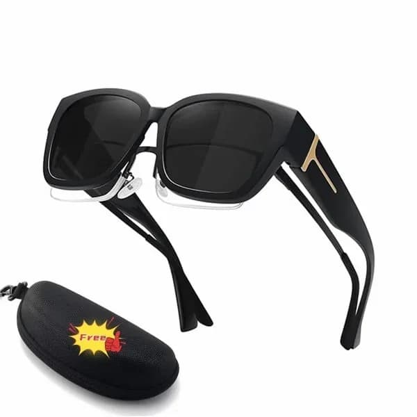 Polarized Fit Over Sunglasses for Women – UV400 Floral Frame - View 8