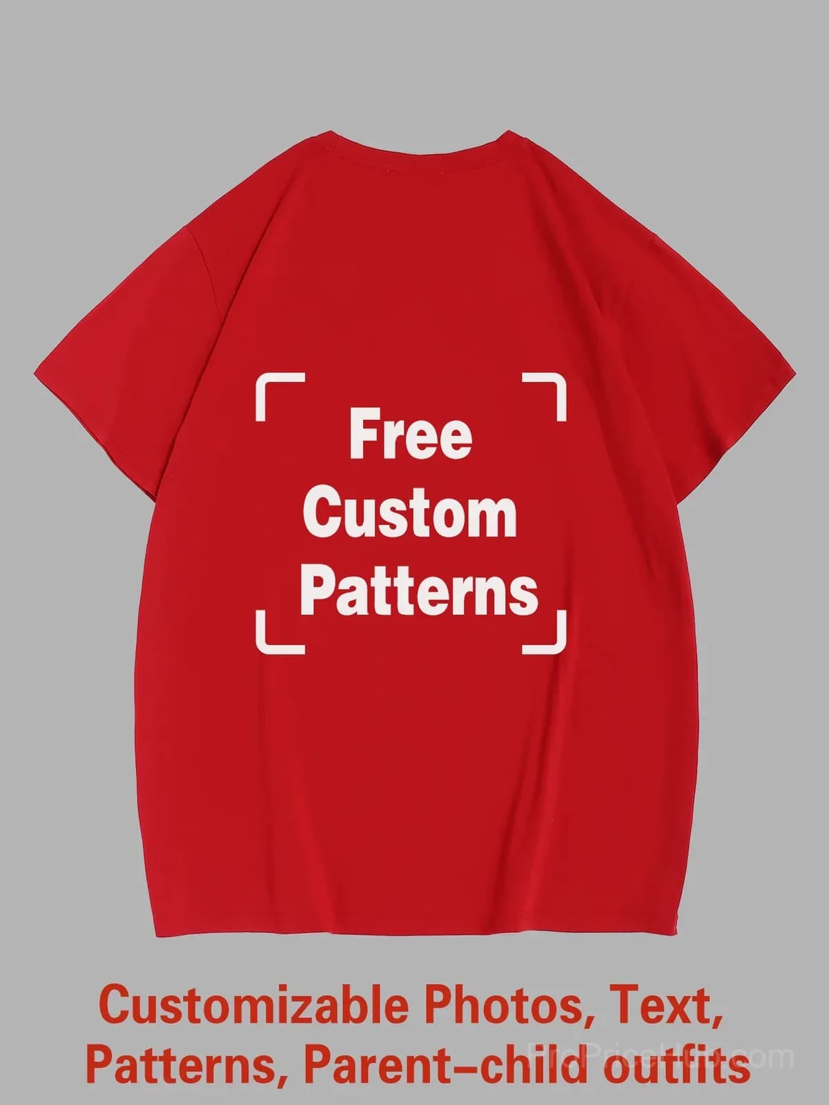 Custom Big & Tall T-Shirt – Photo, Text, Logo - View 15