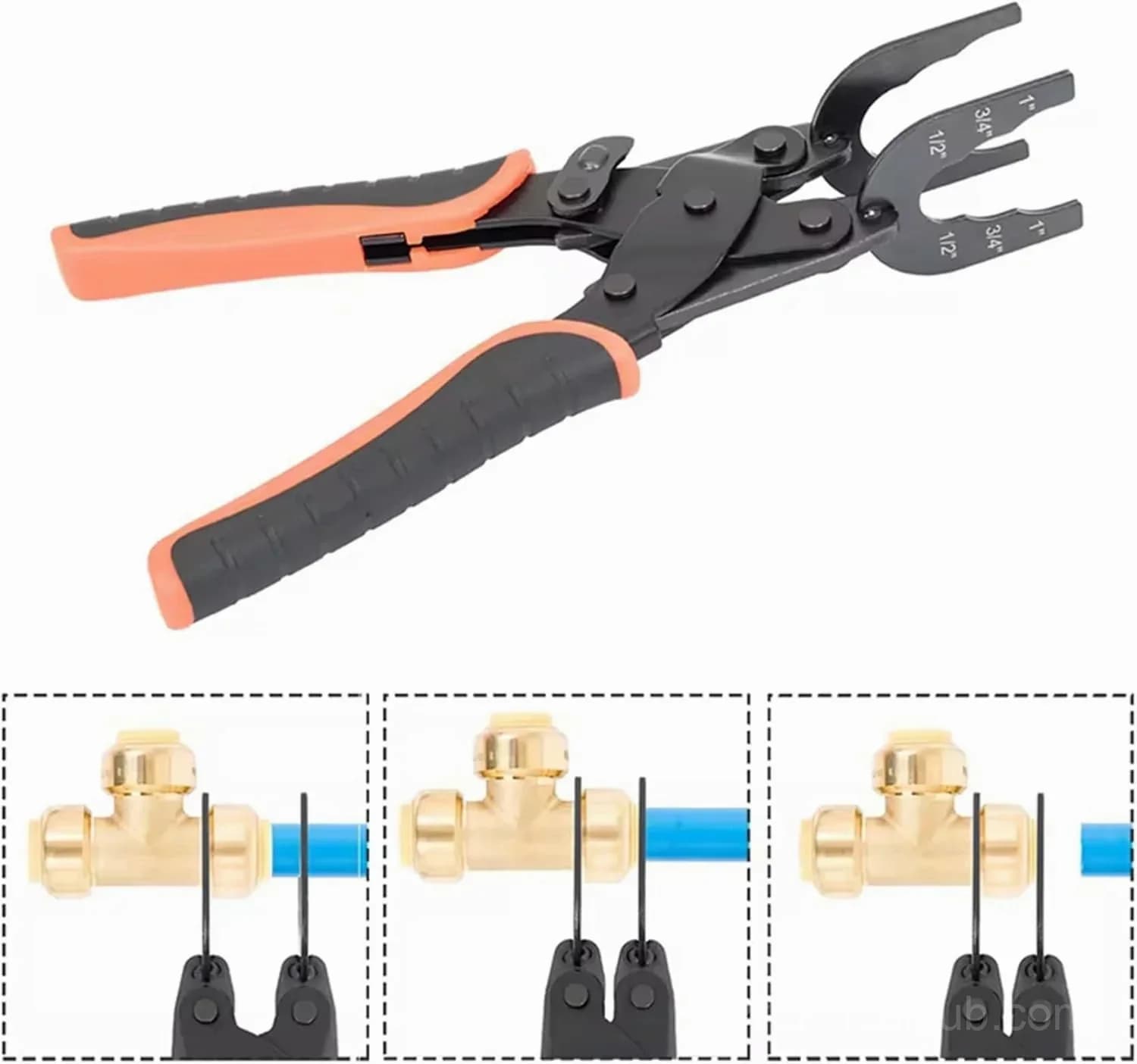 Disconnect Tong Tool for Push-to-Connect Fittings - 1/2, 3/4, 1 in - View 4