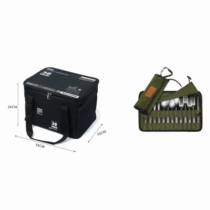 30L Waterproof Outdoor Folding Storage Bag, Khaki - View 19