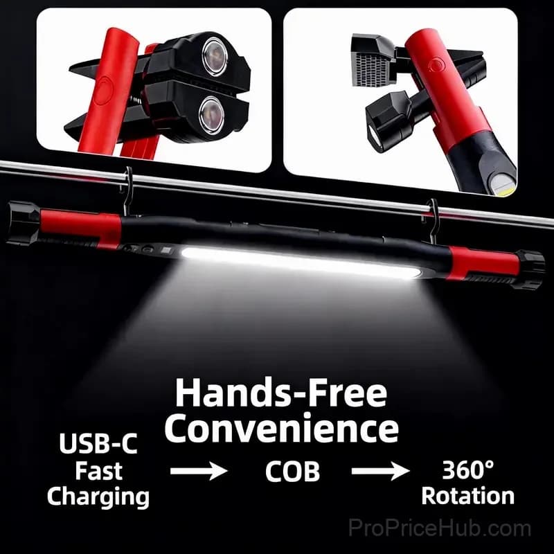 Professional Mechanic Hands-Free Under Hood Auto Repair Work Light - View 4
