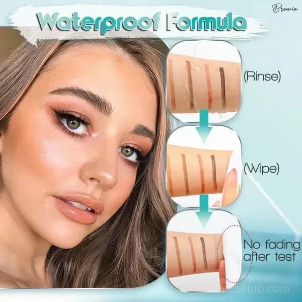 3D Waterproof Eyebrow Pencil, Light Brown, 2-Pack - View 6