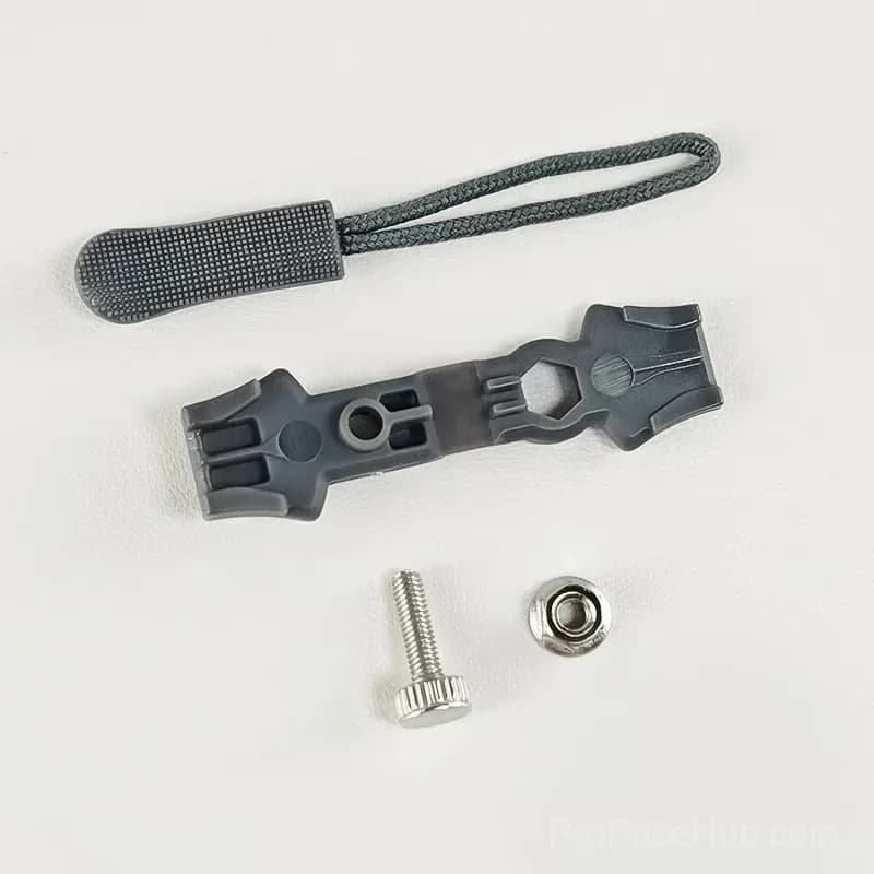 Black Zipper Puller Repair Kit, Easy Install, 10-Piece - View 14