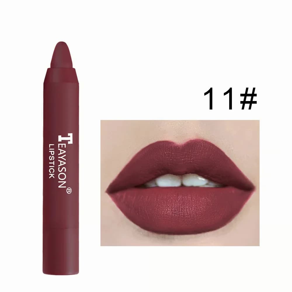 12-Color Matte Lipstick Pen - 01# - View 16