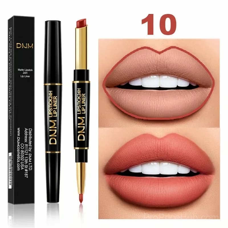 2-in-1 Waterproof Lipstick Lip Liner - #01 Sexy Red - View 16